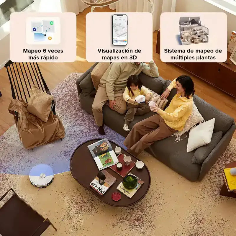 Robot Aspirador Inteligente BotClean Max 3 en 1
